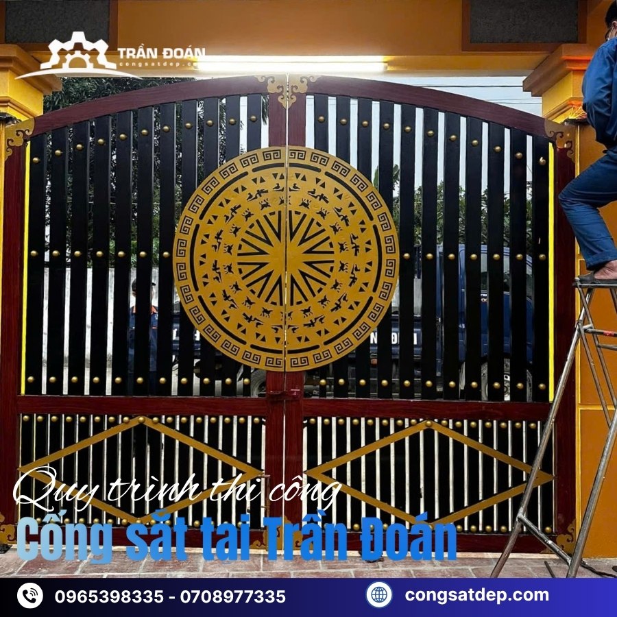 Quy trình thi công cổng sắt chuyên nghiệp tại Bình Dương