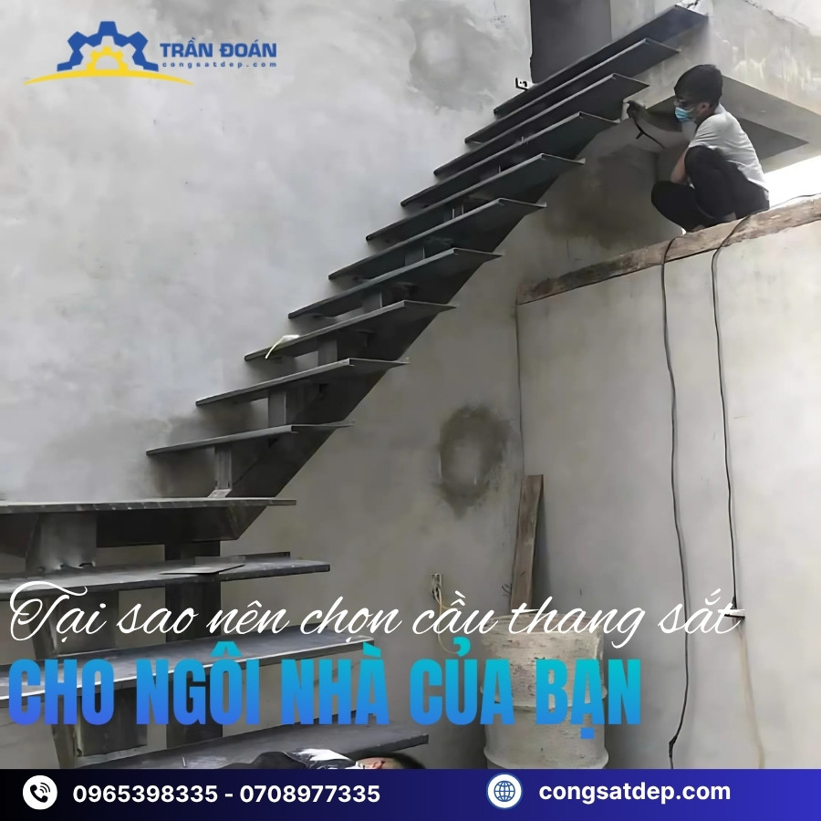 Dịch vụ lắp đặt cầu thang sắt tại Bình Dương